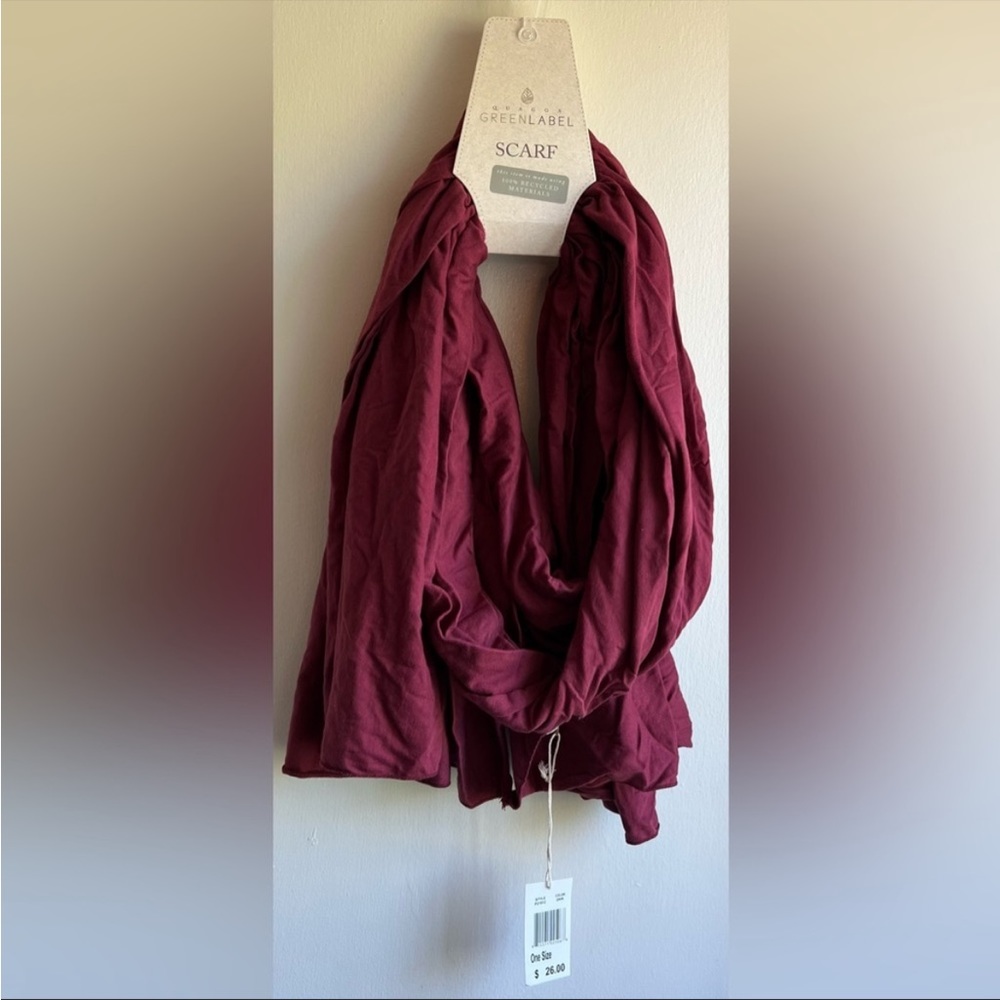 NWT Quagga Greenlabel Scarf Dark Red Sustainable